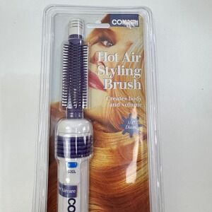 Conair Hot Air Styling Brush 3/4 Inch Barrel Cool Shot White Purple BM20RCS NEW